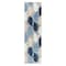 World Rug Gallery Floral Leaves Indoor/Outdoor Runner Rug 2'x7' Blue Runner Rug 5551BLUE2X7 - alternate 3
